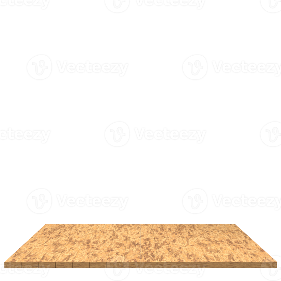 Wood board 3d render isolated png