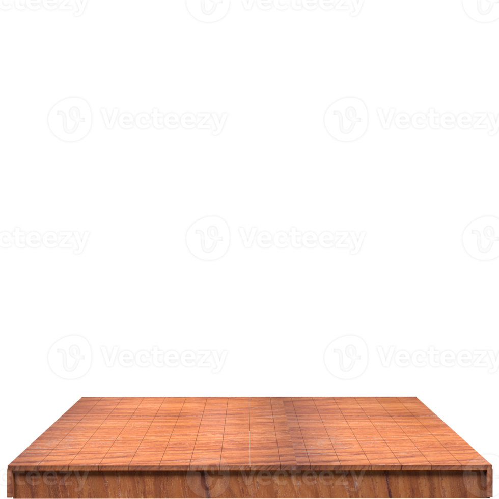 Wood board 3d render isolated png