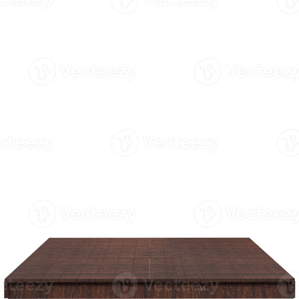 Wood board 3d render isolated png