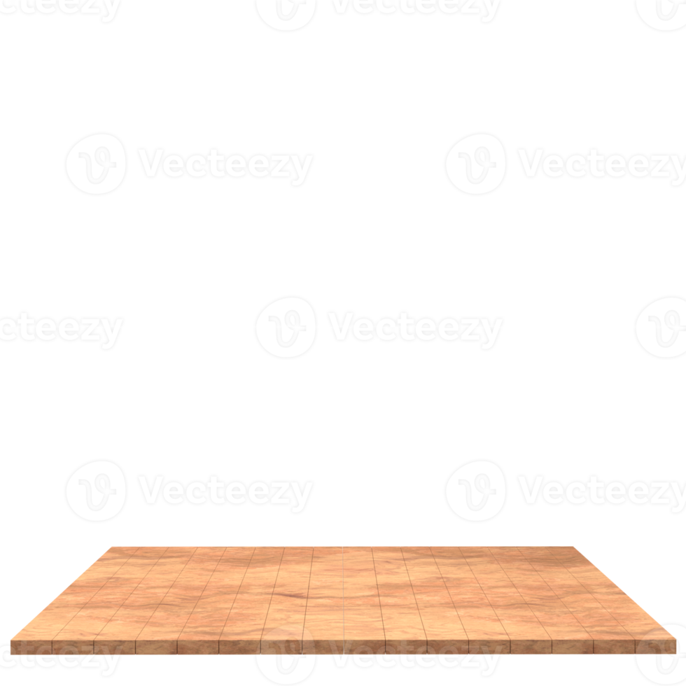 Wood board 3d render isolated png