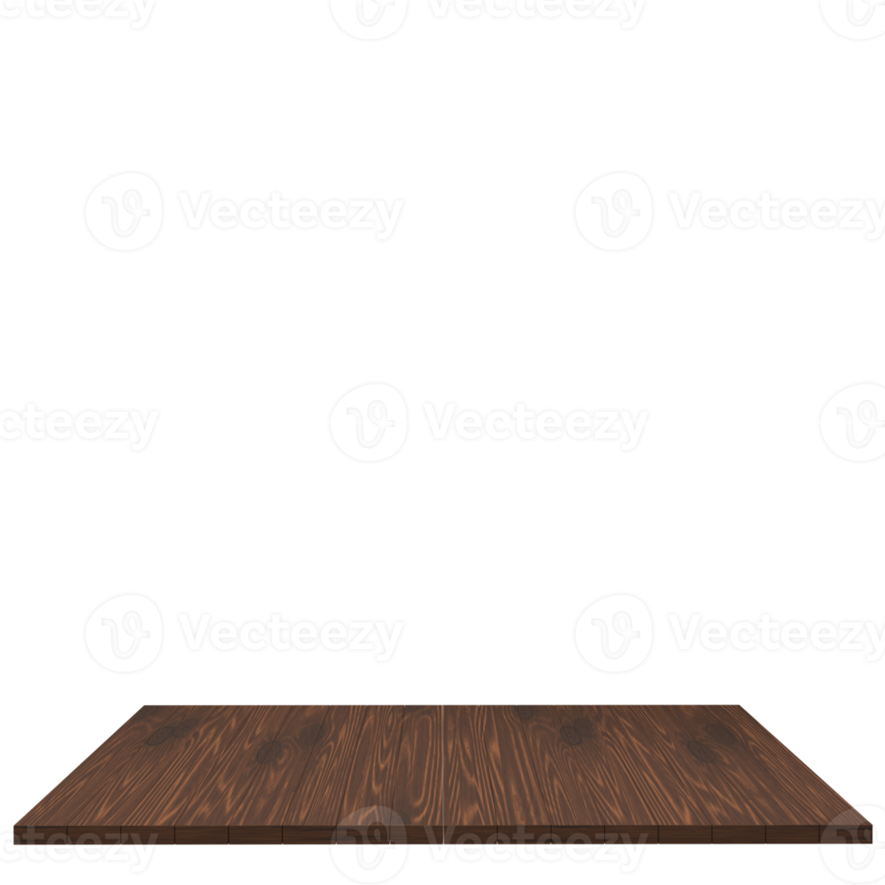Wood board 3d render isolated png