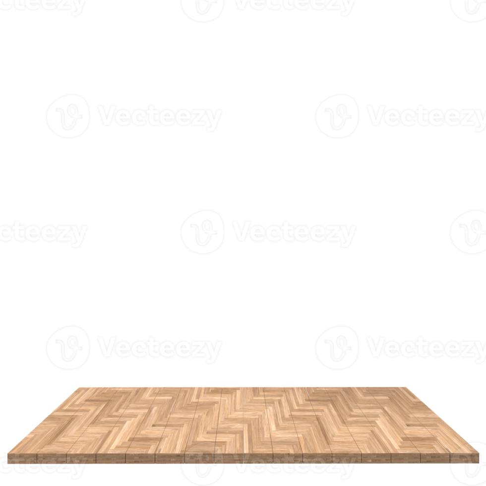 Wood board 3d render isolated png