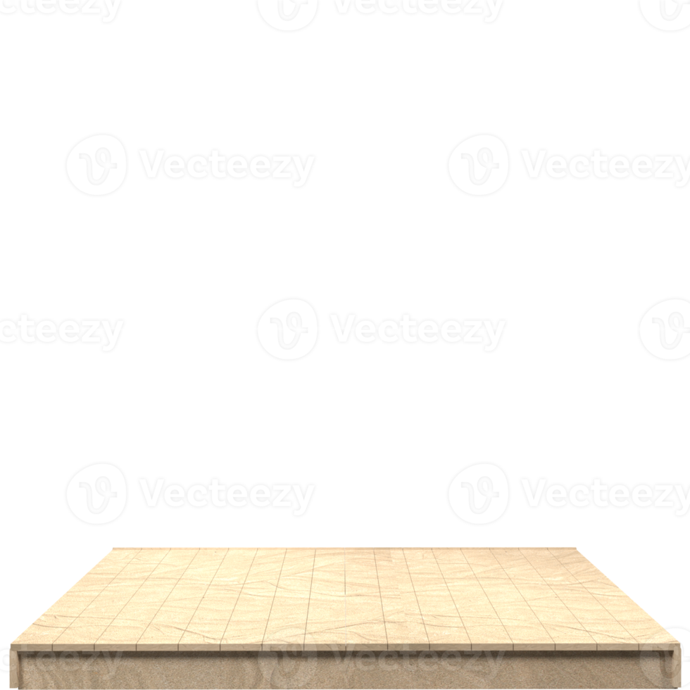 Wood board 3d render isolated png