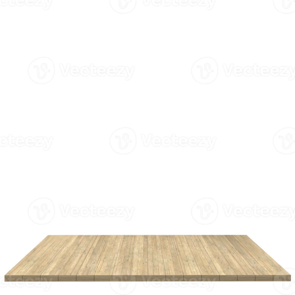 Wood board 3d render isolated png