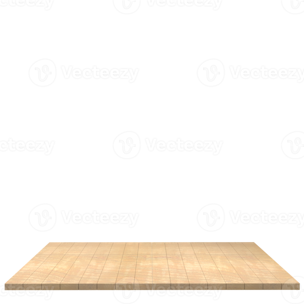 Wood board 3d render isolated png