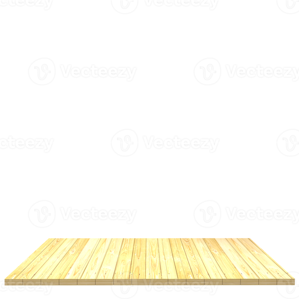 Wood board 3d render isolated png