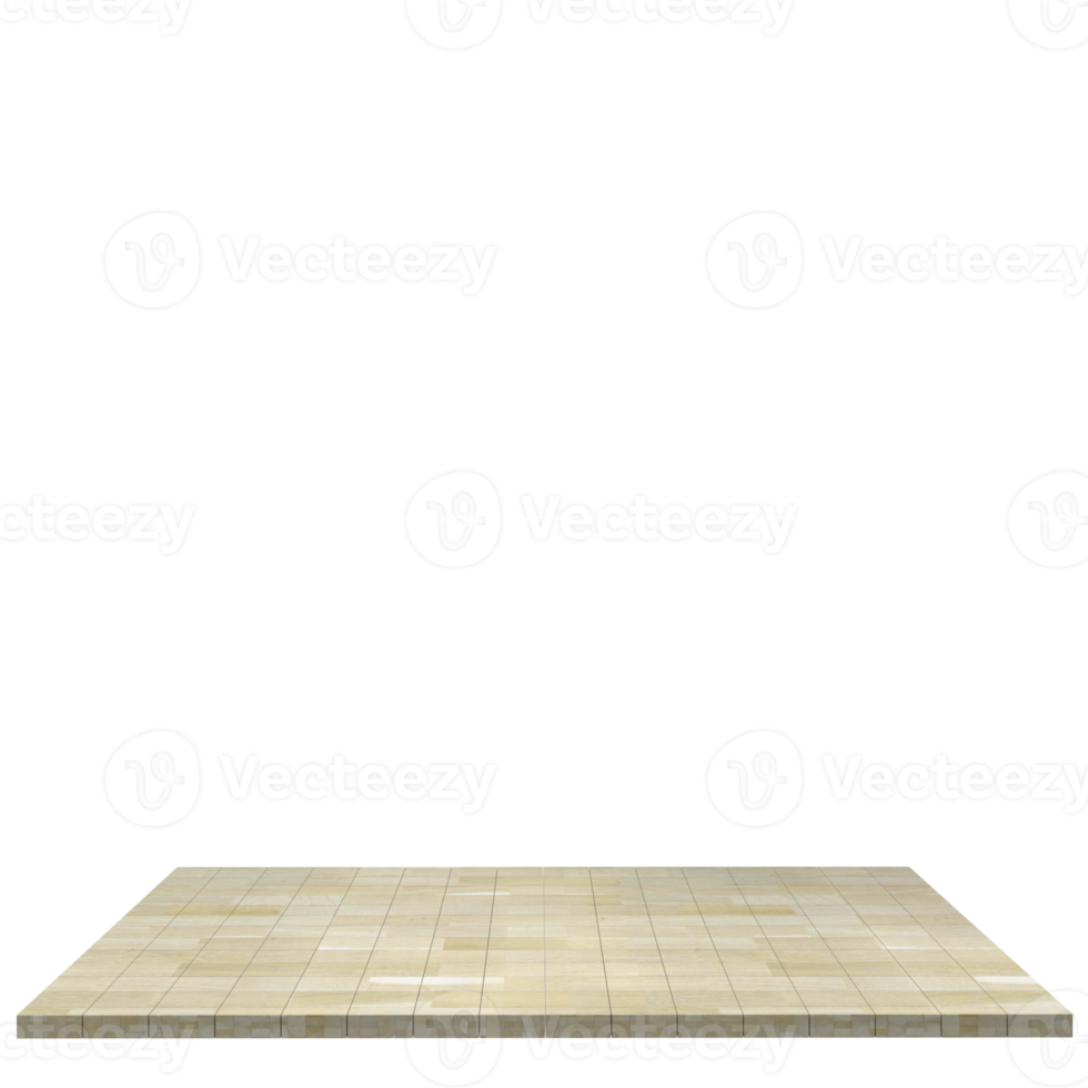 Wood board 3d render isolated png