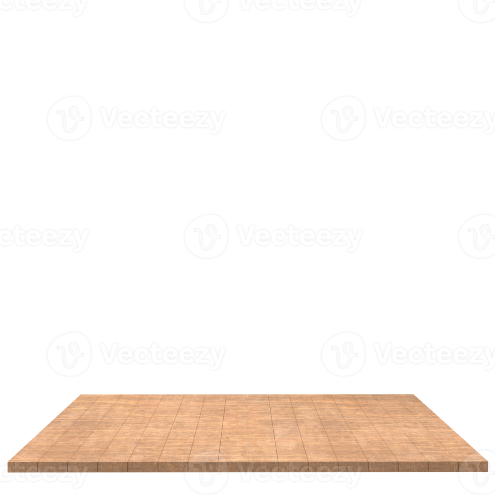 Wood board 3d render isolated png