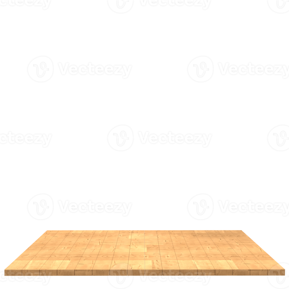 Wood board 3d render isolated png