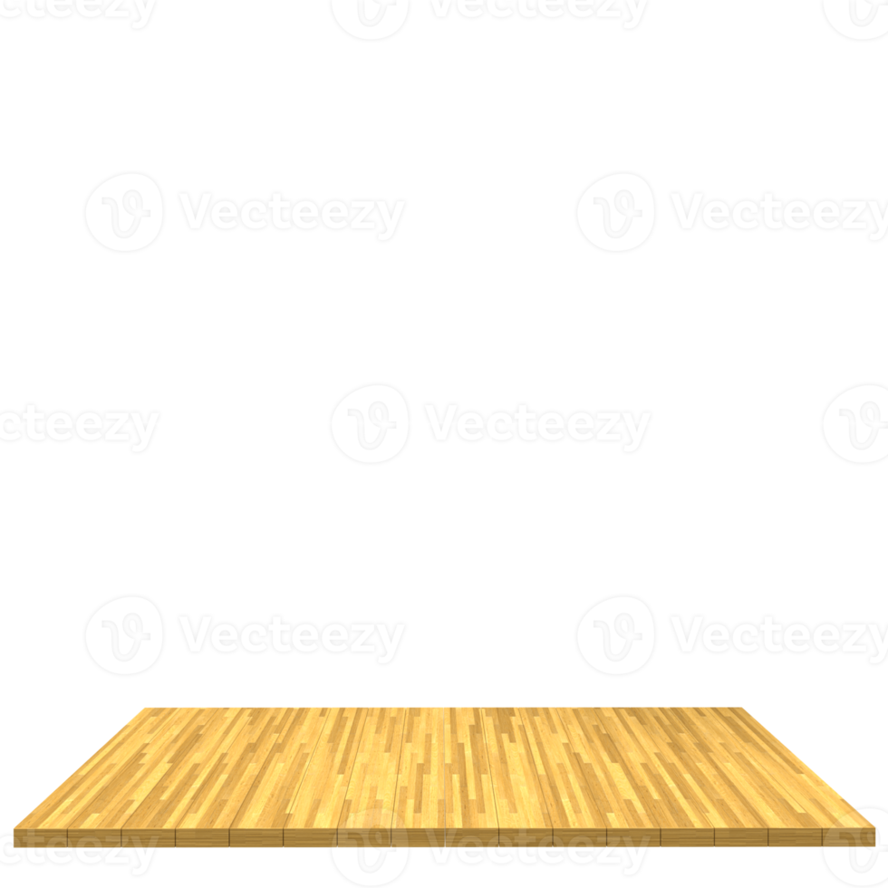 Wood board 3d render isolated png