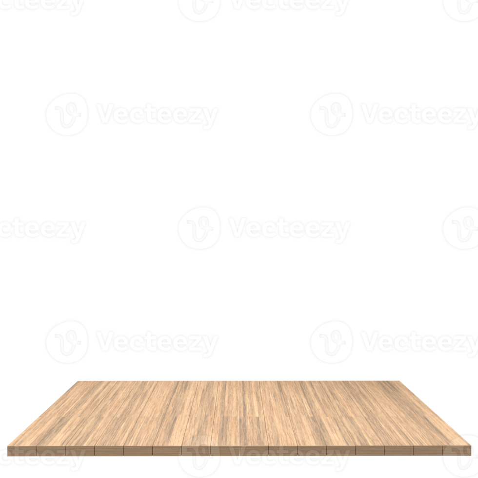 Wood board 3d render isolated png