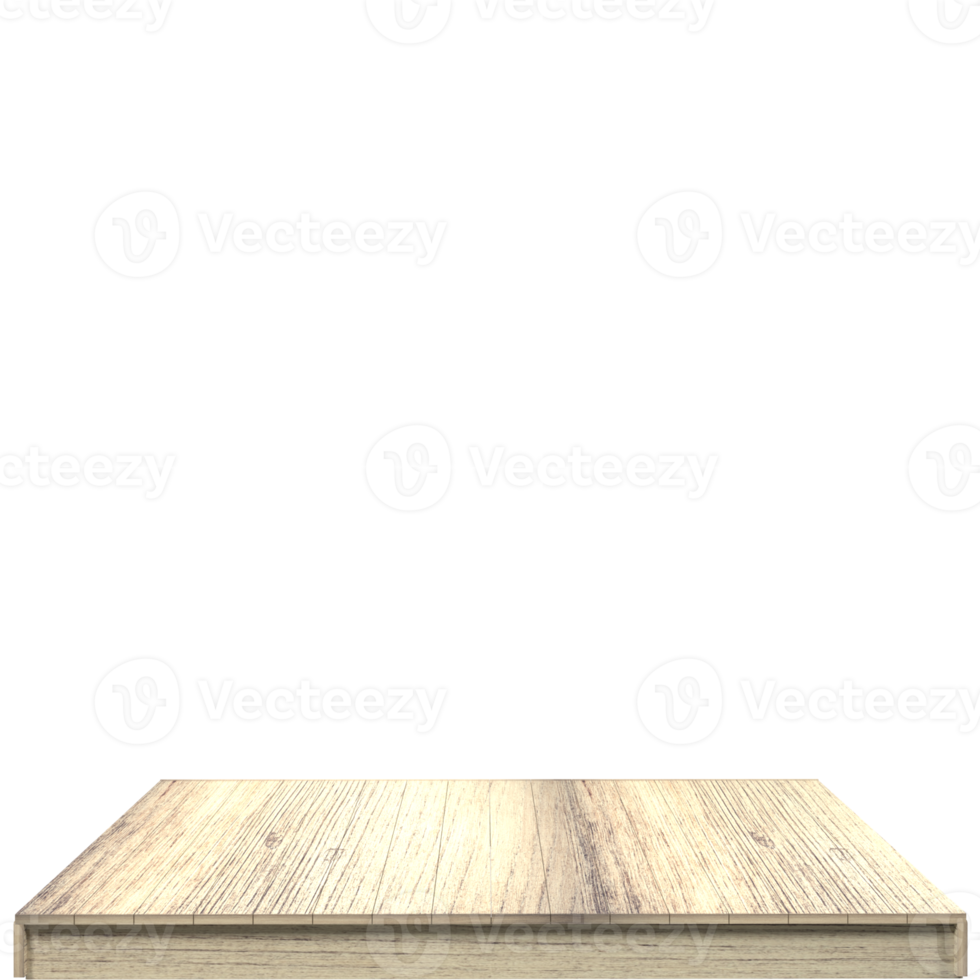 Wood board 3d render isolated png
