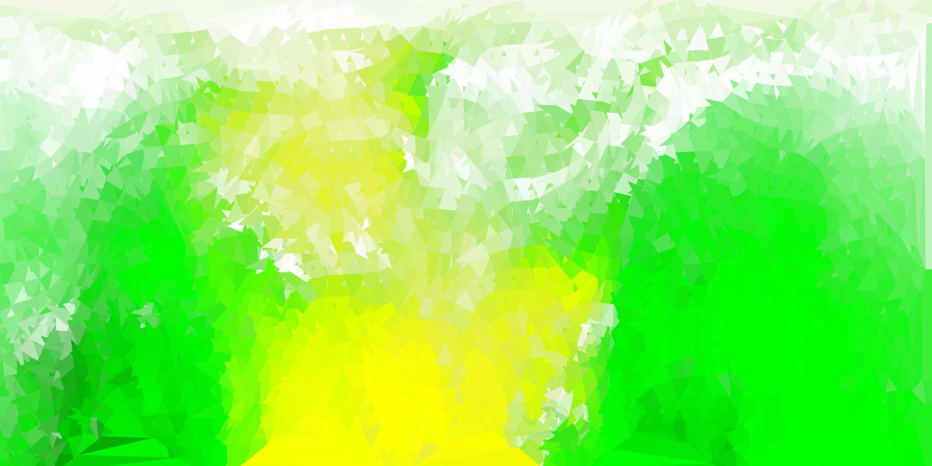 Light green, yellow vector gradient polygon layout.