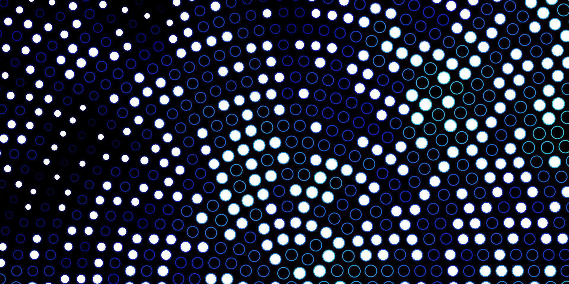 Dark BLUE vector pattern with circles.