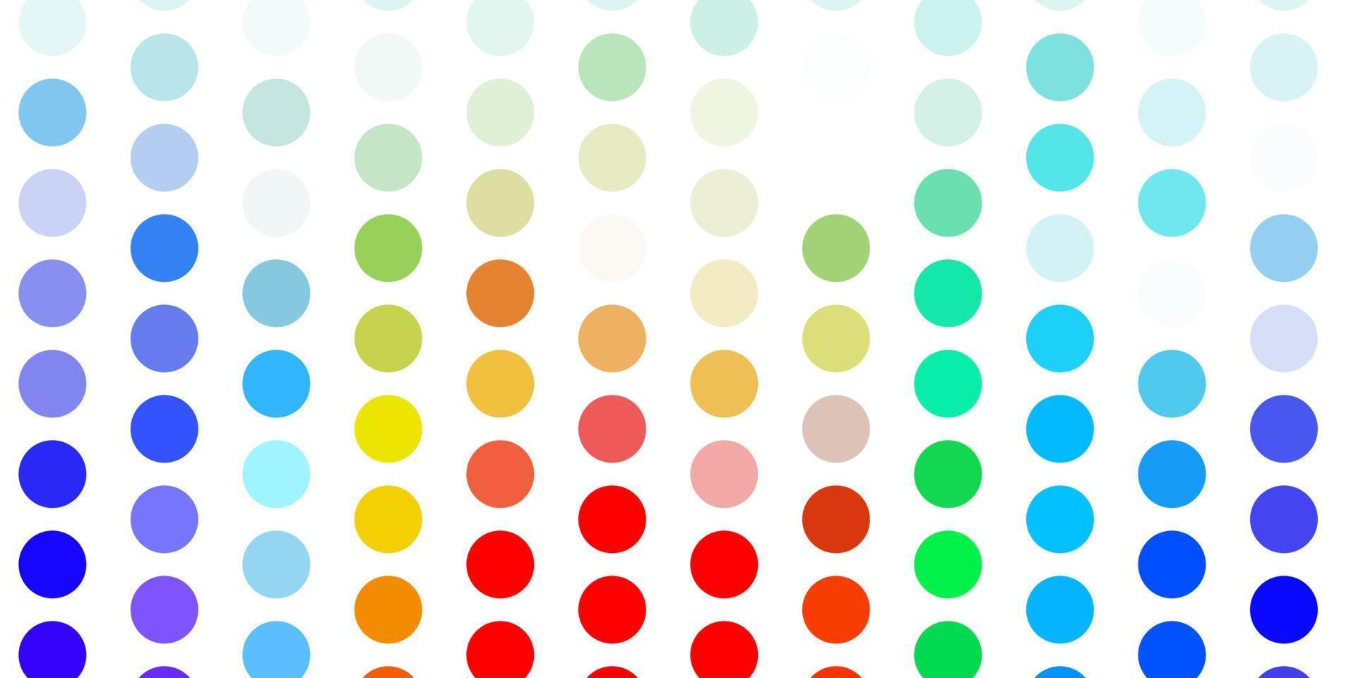 Light multicolor vector template with circles.