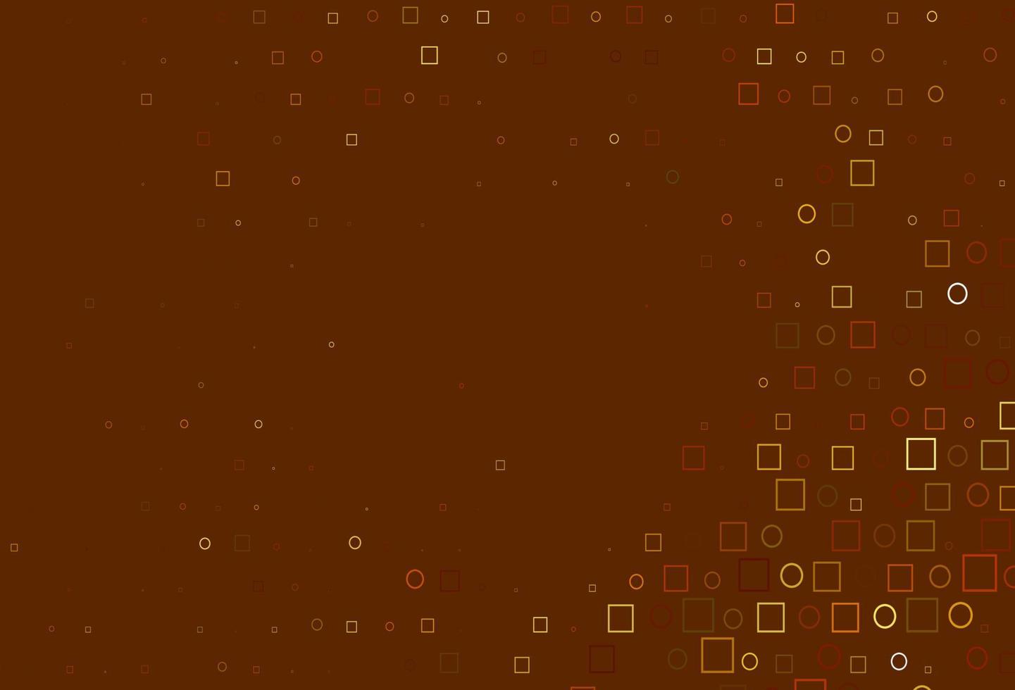 Light Yellow, Orange vector backdrop with dots, spots, cubes.