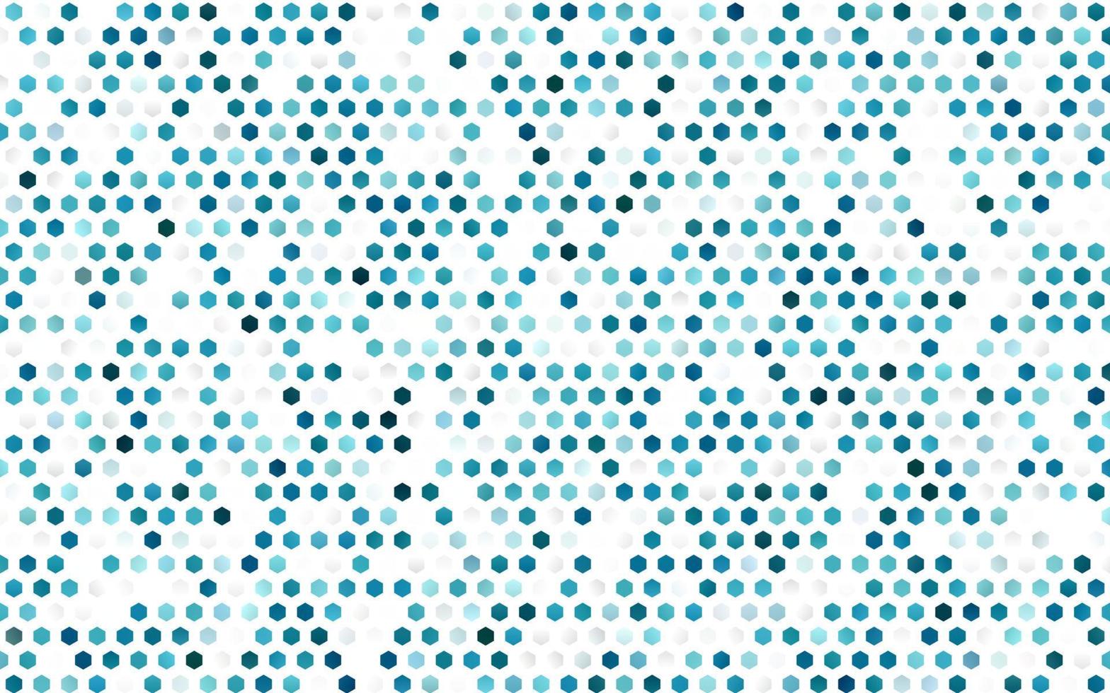 Dark BLUE vector cover with set of hexagons.