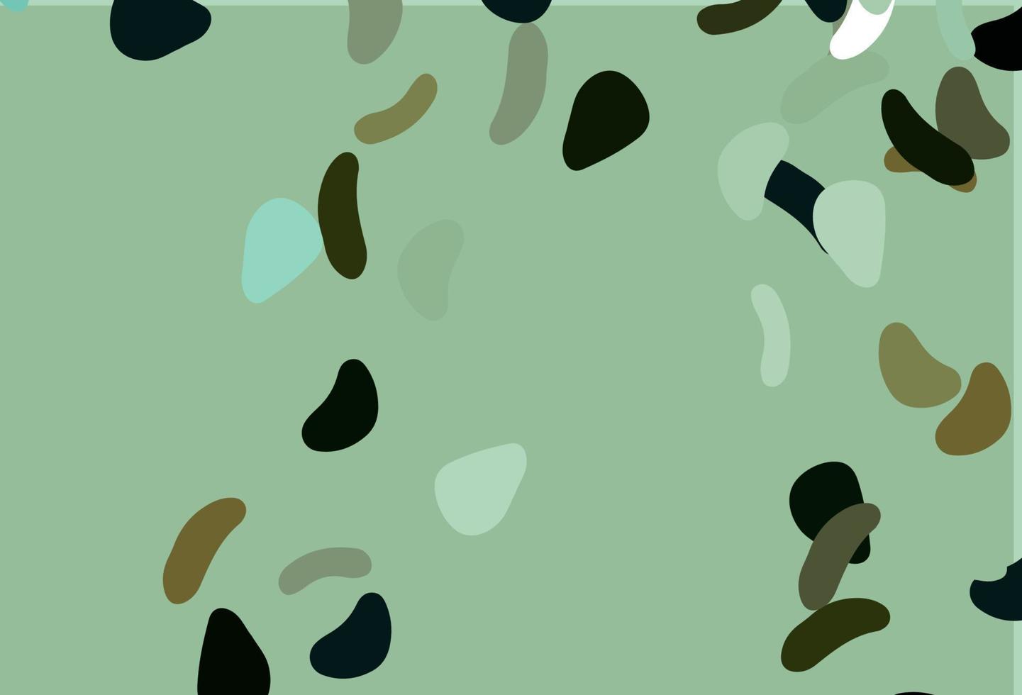 Light Green vector template with memphis shapes.