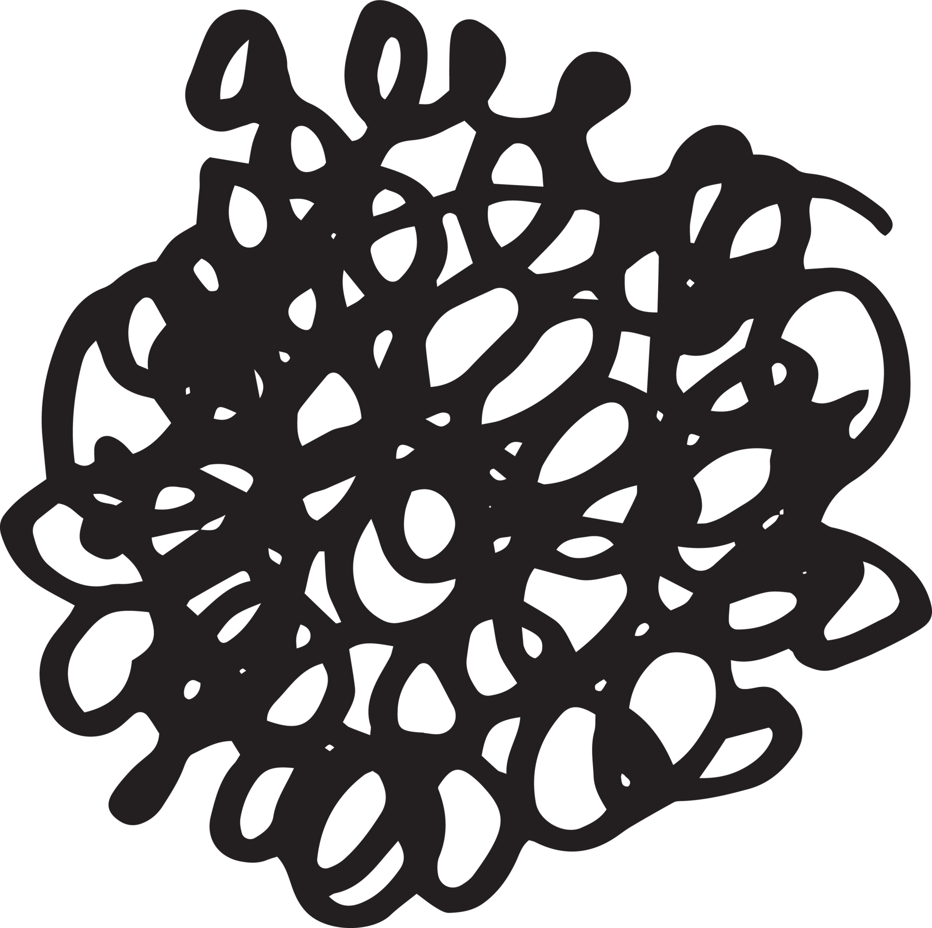 Abstract colorful scribble line stroke, Artistic graphic design