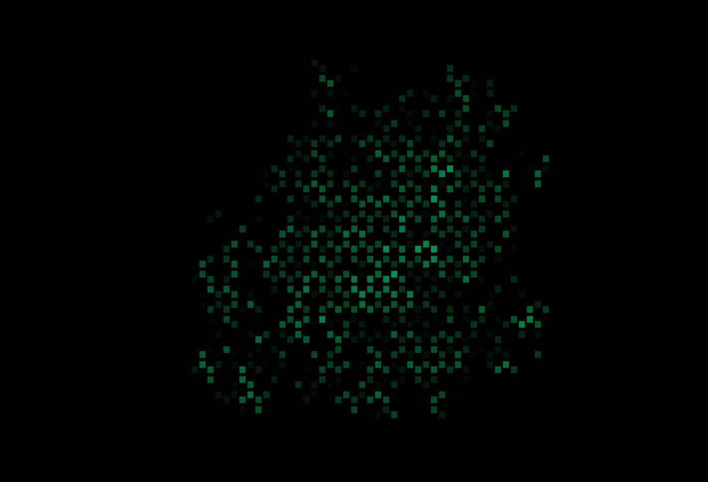 plantilla de vector verde oscuro con estilo cuadrado.