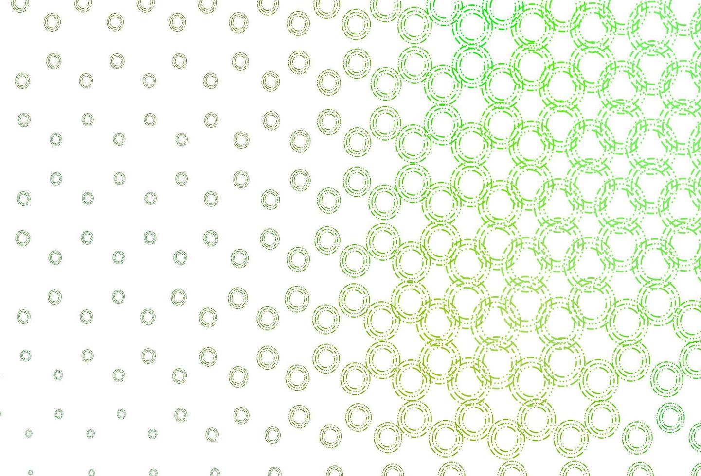 textura de vector verde claro con discos.