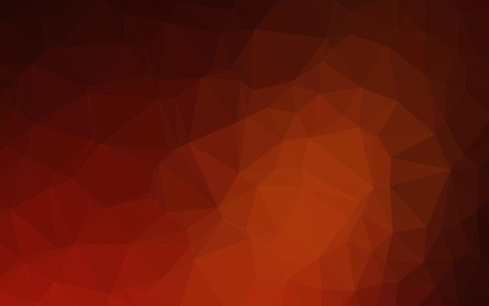 Dark Red, Yellow vector polygonal background.