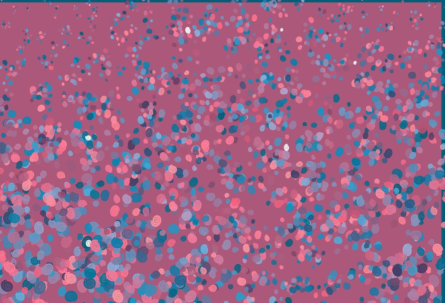 Light Blue, Red vector background with bubble shapes.