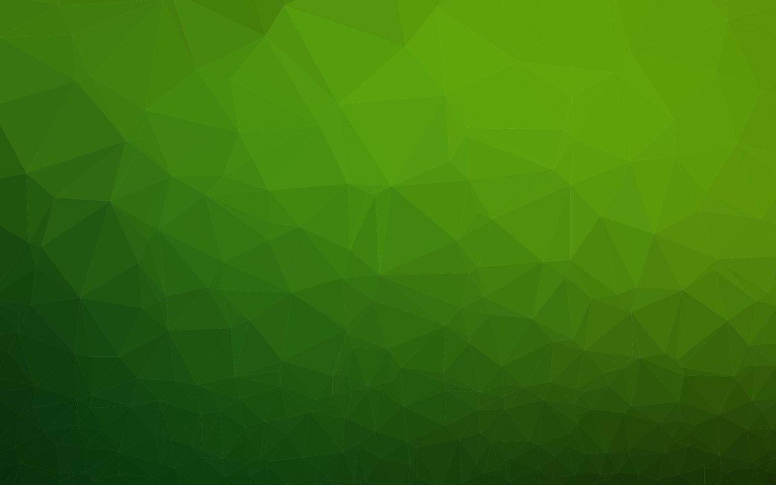 Light Green vector triangle mosaic template.