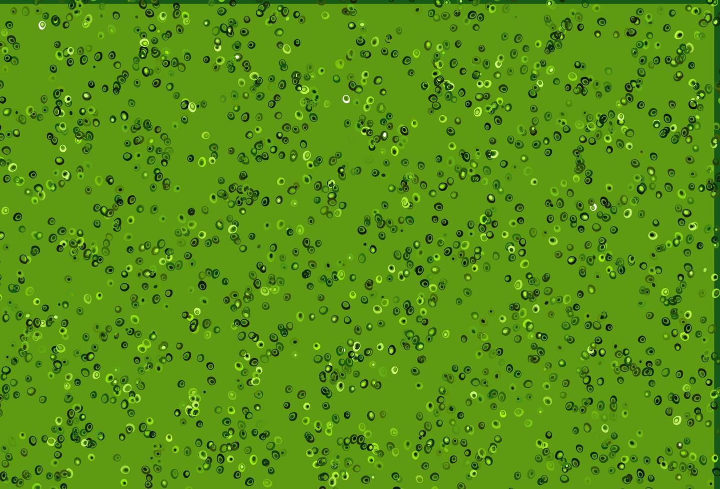 Light Green vector cover with spots.