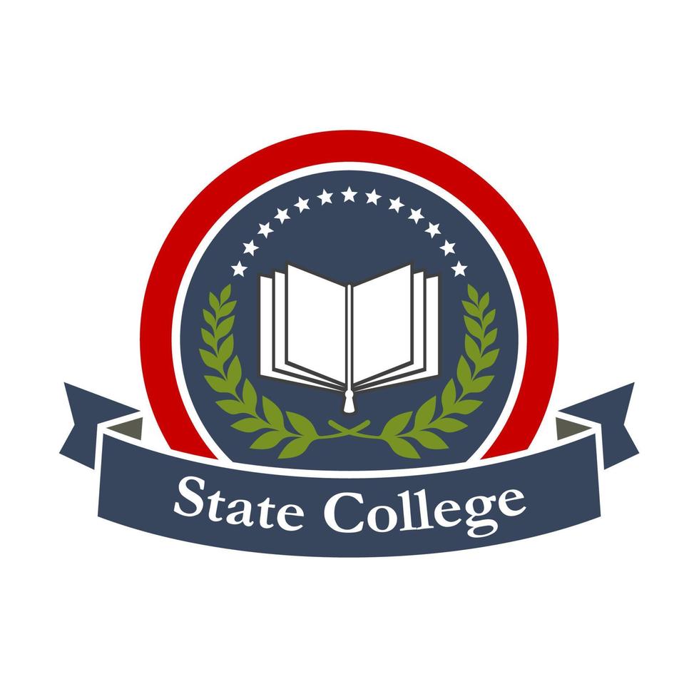 State college, university, high school icon vector