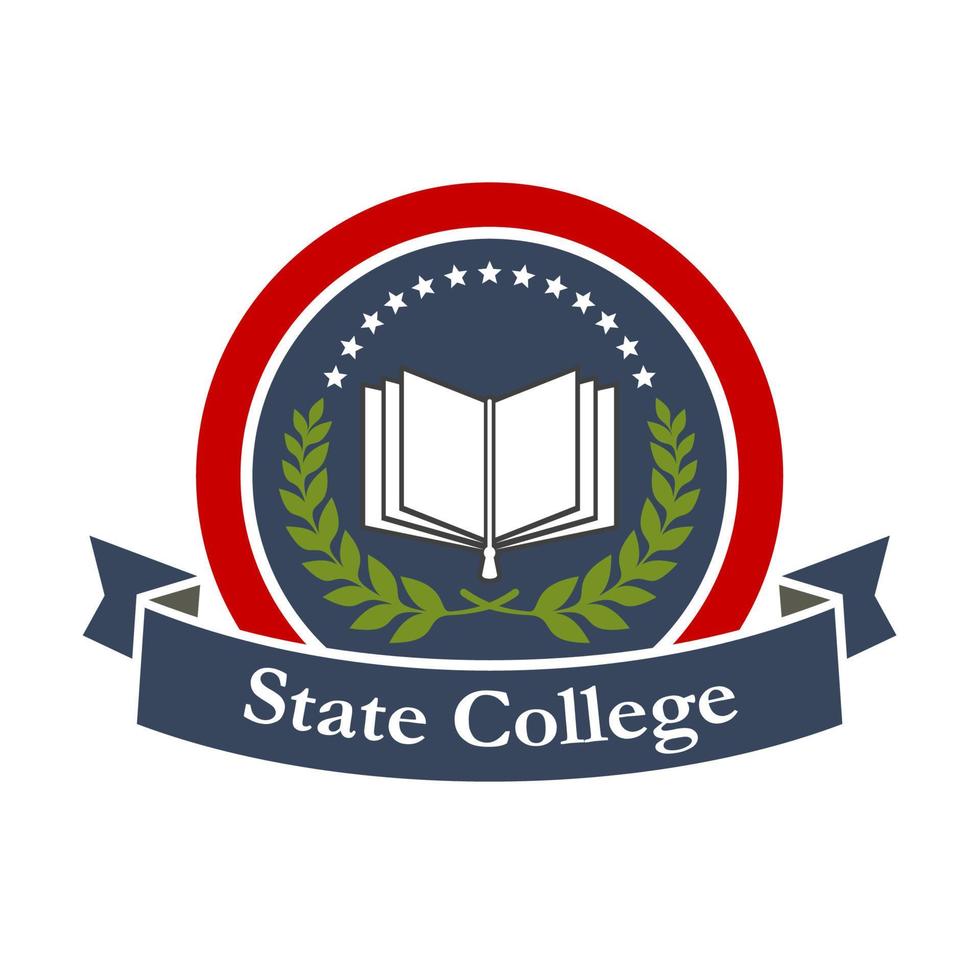 State college, university, high school icon vector