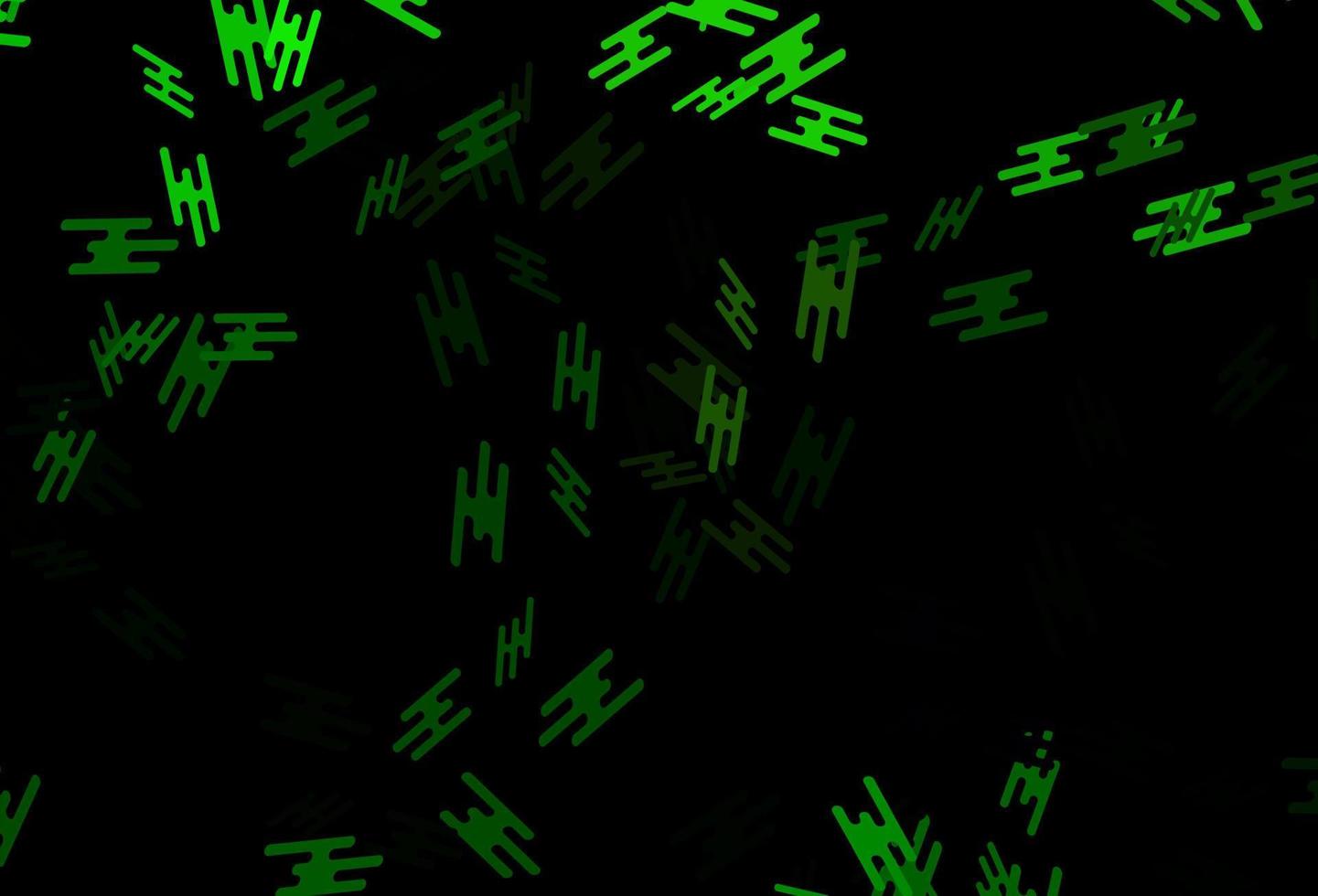Dark Green vector template with repeated sticks.