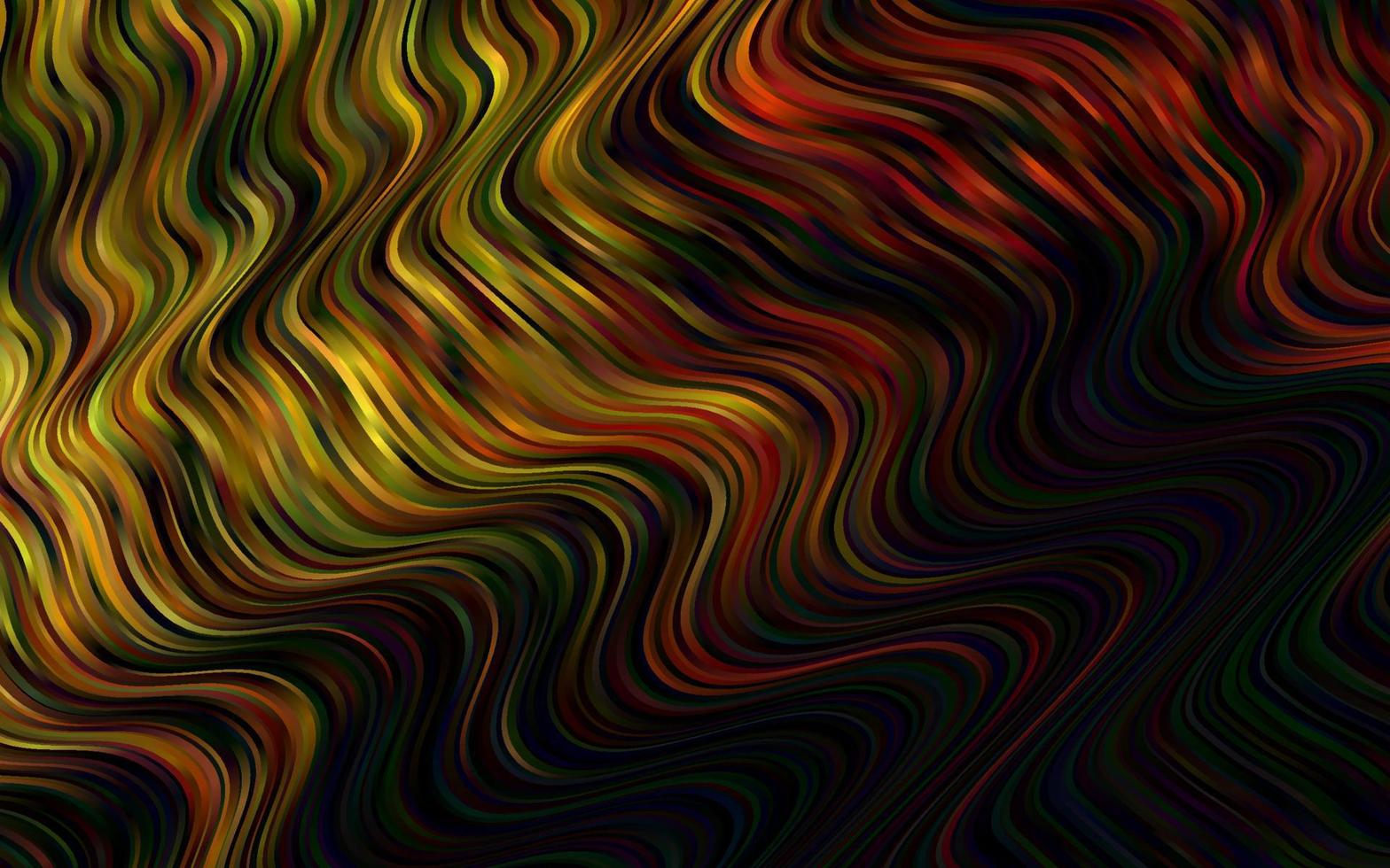 Dark Yellow, Orange vector pattern with liquid shapes.