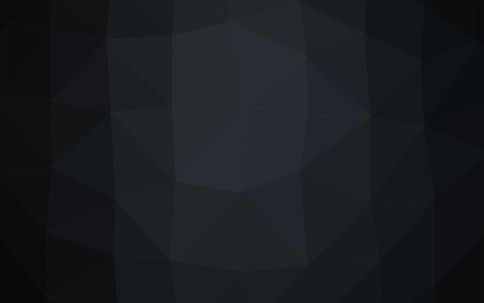 Dark Black vector low poly layout.