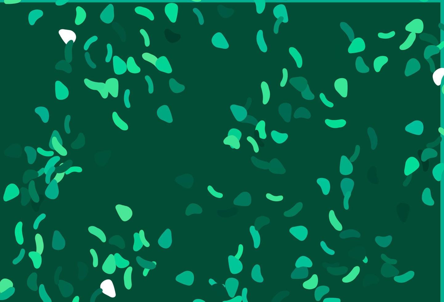 Light Green vector background with abstract forms.