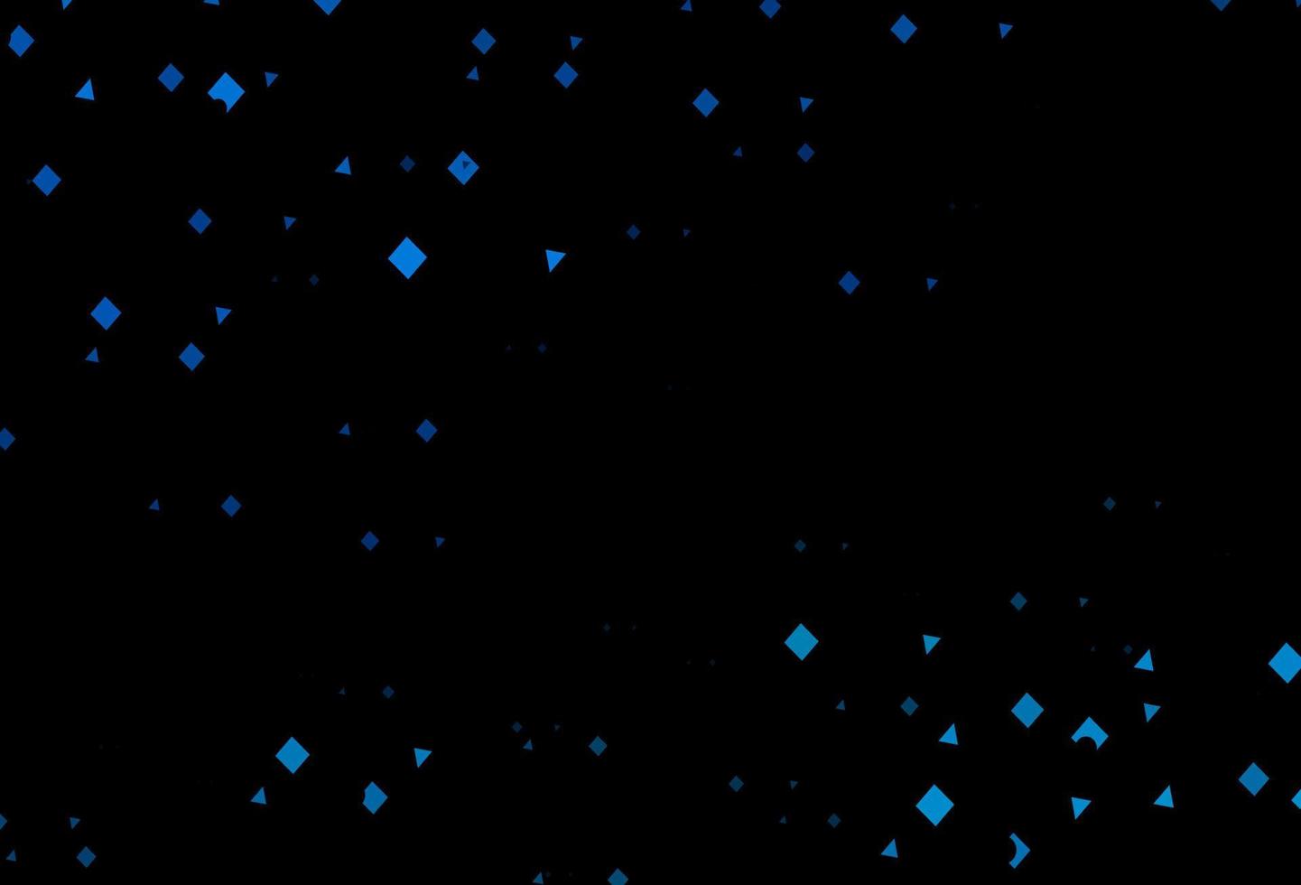 Dark blue vector pattern in polygonal style with circles.