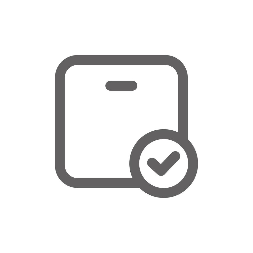 Item received icon. Perfect for delivery icon or user interface applications. vector sign and symbol