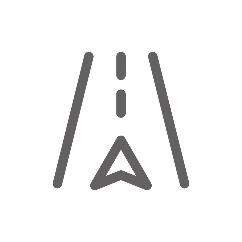 straight ahead icon. Perfect for map icon or user interface applications. vector sign and symbol