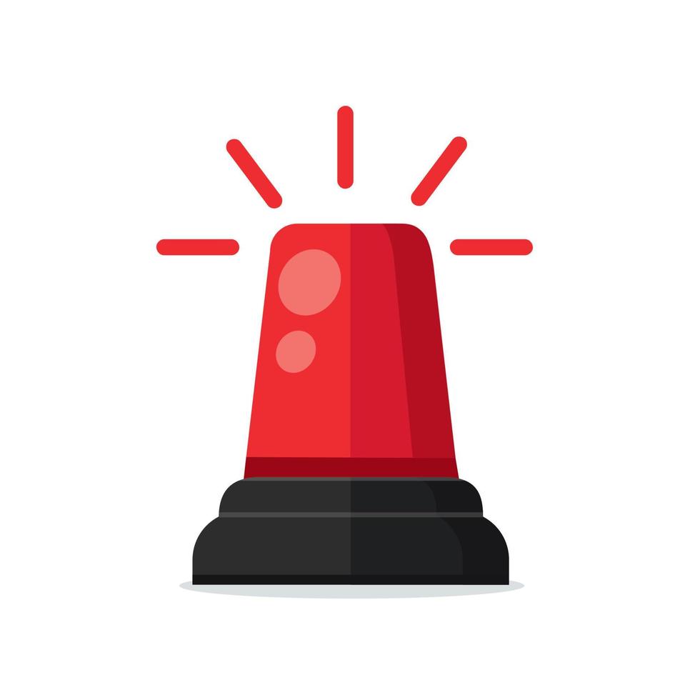 Emergency siren icon. vector illustration