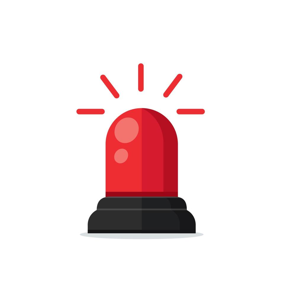 Emergency siren icon. vector illustration