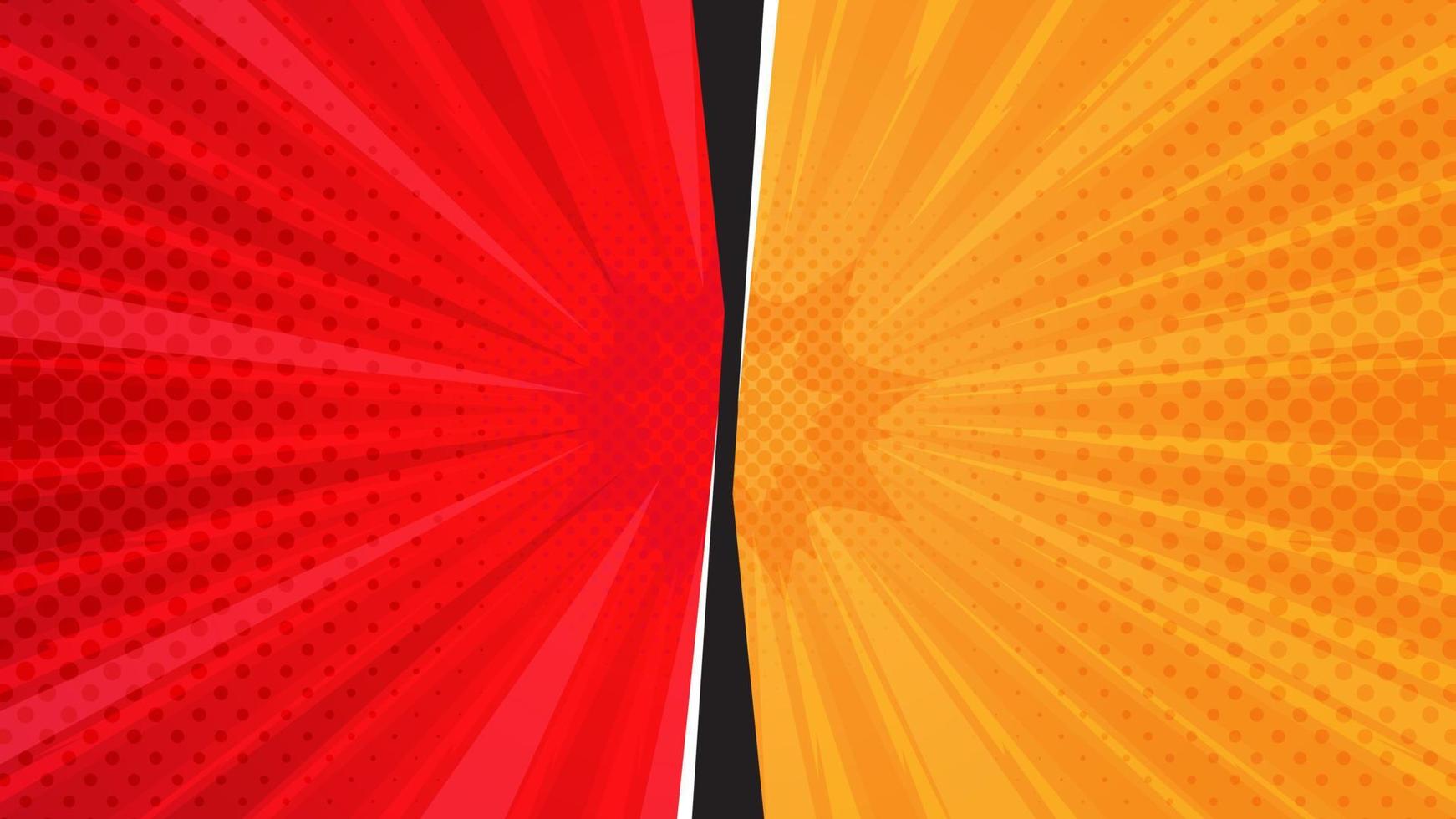 Abstract Comic Background Template Design vector