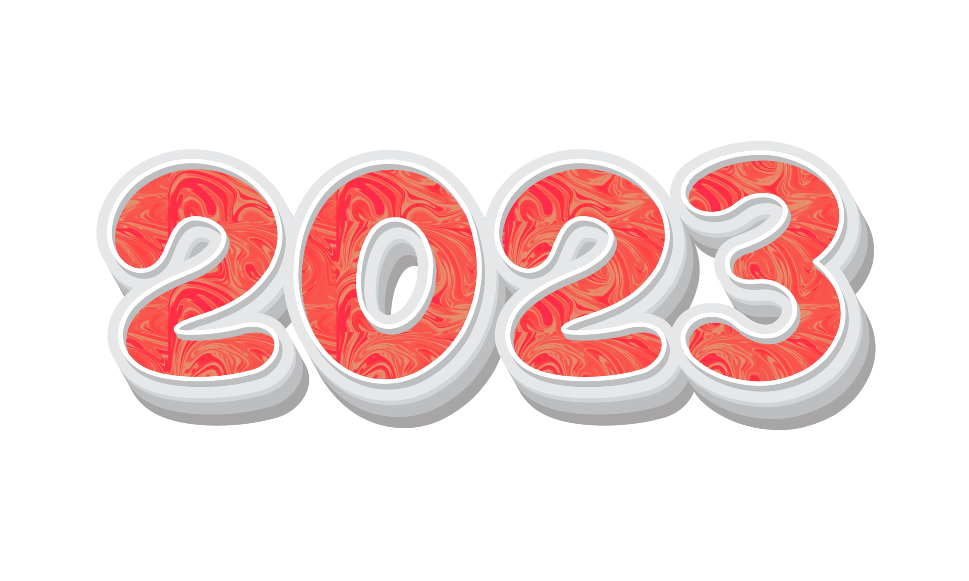 Number 2023 effect with texture in numbers 11665177 png