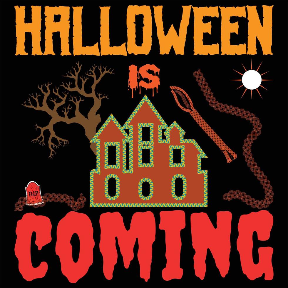 Halloween t-shirt vector design