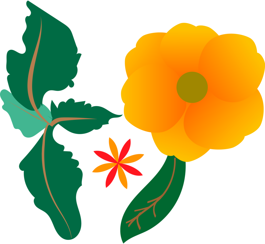 PNG bloemen sier- ontwerp elementen