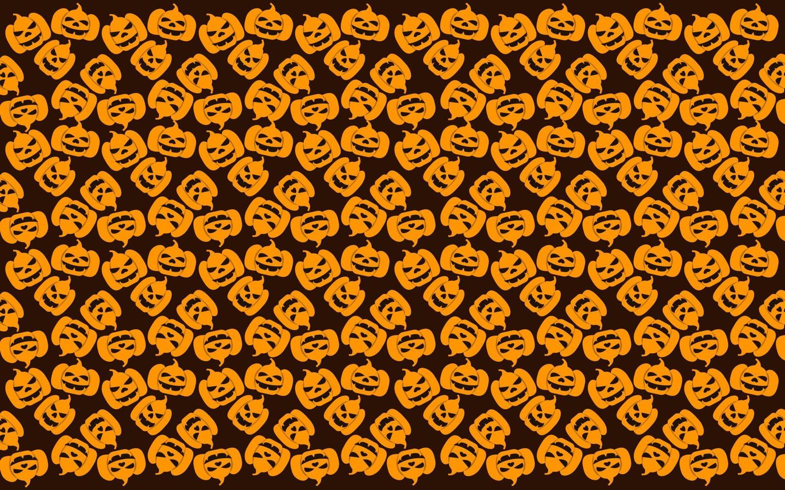 Halloween seamless pattern design with pumpkin vector