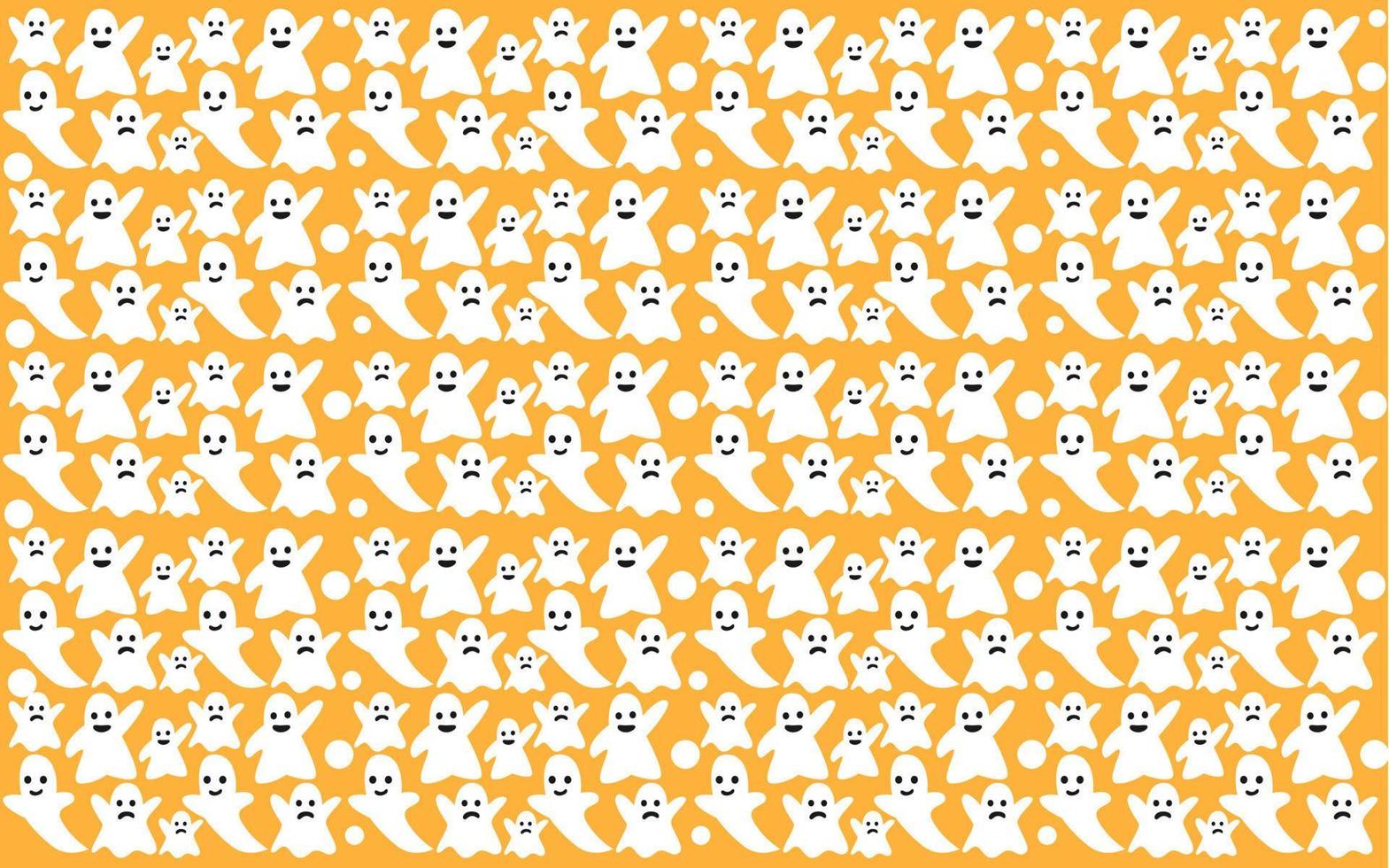 Halloween seamless pattern design with ghost shape vector