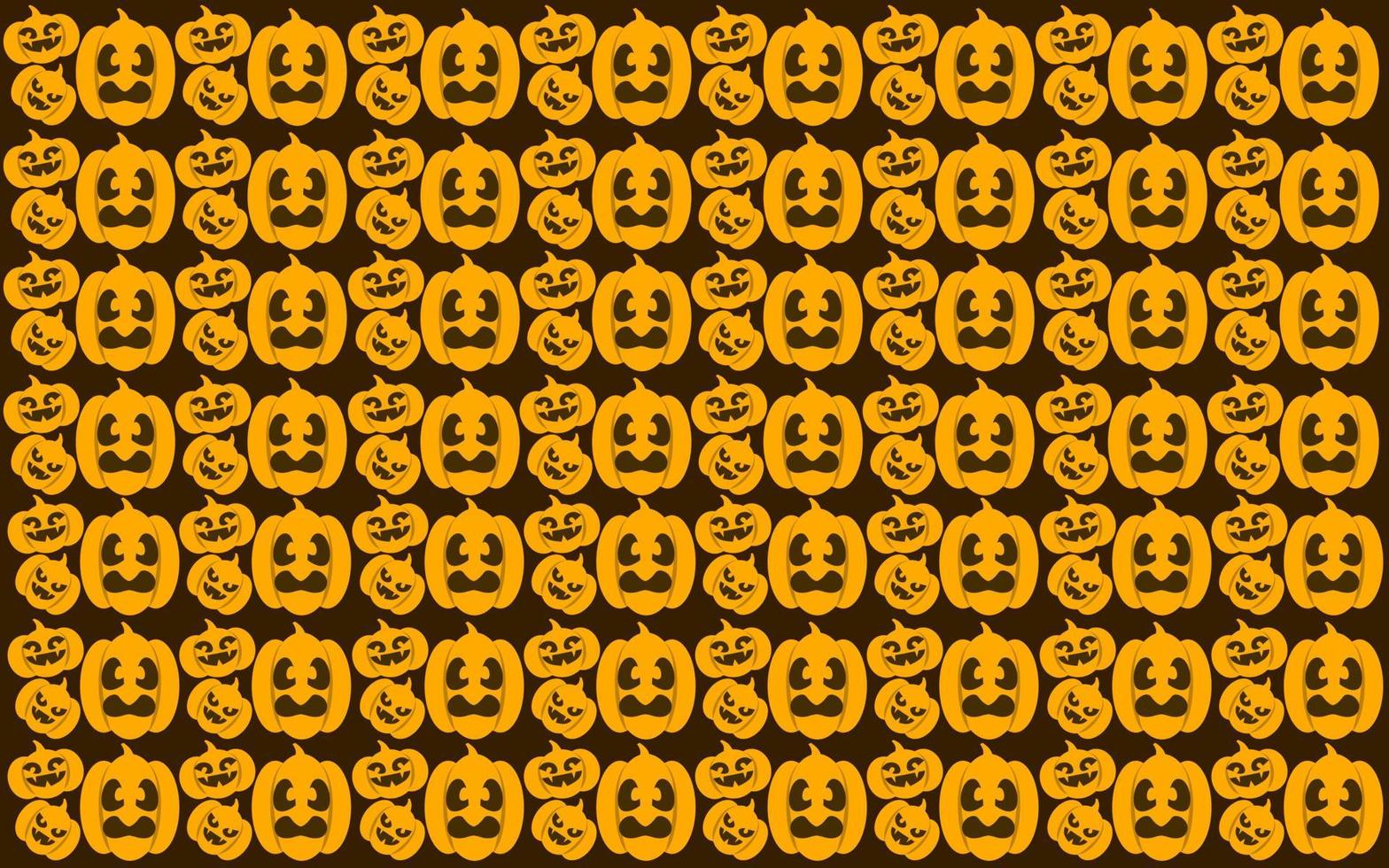 Halloween seamless pattern design with pumpkin ghost vector