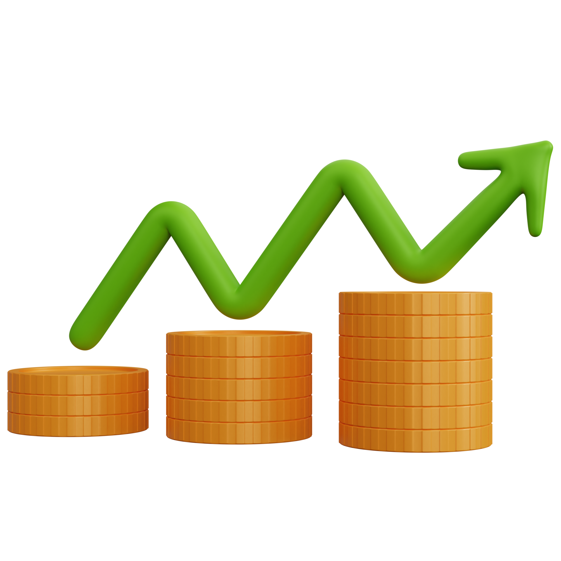 3d-rendering-coin-with-up-arrow-isolated-11665560-png