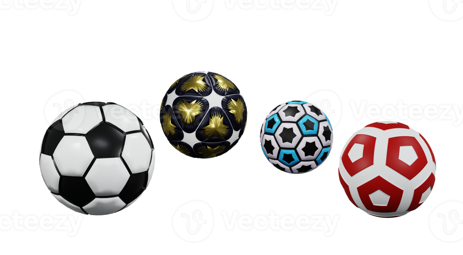 3D Football Collection set png