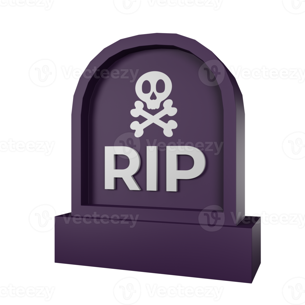 3d rendering of cemetery halloween icon png